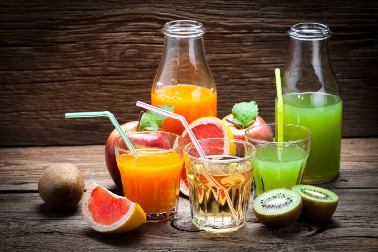 Fruit and juice.